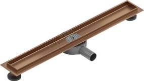 Mexen Flat 360° corpo para ralo linear giratório 70 cm, cobre escovado - 1C40070