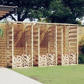 vidaXL Pérgolas com telhados 3 pcs pinho impregnado 100x90x200 cm