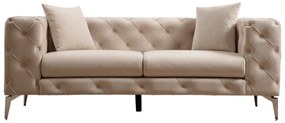 Sofá de 2 Lugares Como – Ecru – 197 cm x 73 cm x 90 cm