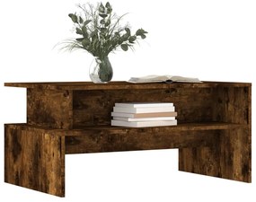 Mesa de centro 90x55x42,5cm derivados madeira carvalho fumado