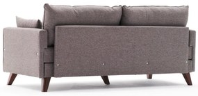Sofá-Cama 3 Lugares Bella – Castanho – 208 x 85 x 81 cm