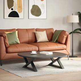 Pés para mesa de centro 2 peças antracite 70x(30-31,3) cm aço
