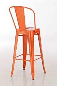 Banco de bar Aiden Metal 115 x 44 x 52 cm Laranja