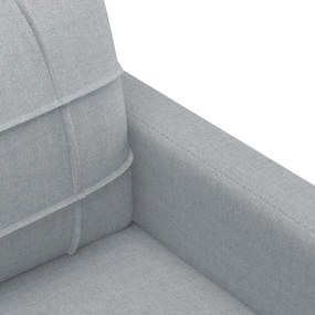 Poltrona tecido 60 cm cinzento-claro
