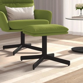 vidaXL Apoio de pés 60x60x36 cm veludo verde-claro