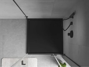 Mexen Flow base de chuveiro quadrada slim 120 x 120 cm, preto mate - 46S701212