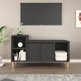 vidaXL Móvel de TV 100x35x55 cm madeira processada preto