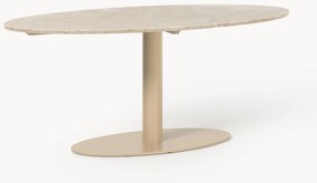 Mesa de jantar oval em mármore Miley, 180 x 90 cm