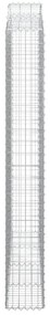 Cestos gabião arqueados 2pcs 200x30x220/240cm ferro galvanizado