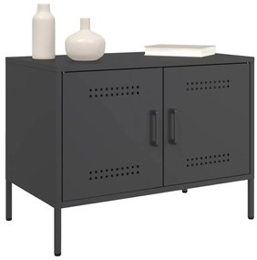 Móveis de TV 2 pcs 68x39x50,5 cm aço preto