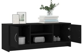 Móvel de TV 102x30x37,5 cm derivados de madeira preto