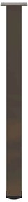 Pés para mesa de bar 4 peças aço natural 100-102 cm aço