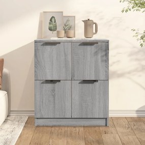 vidaXL Aparador 60x30x70 cm derivados de madeira cinzento sonoma