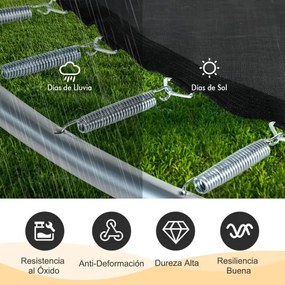 20 Molas de 14 cm para trampolim Molas para serviço pesado em aço galvanizado resistente à ferrugem com gancho em T de puxar prateado