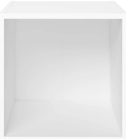 Móveis de TV 2 pcs 37x35x37 cm derivados de madeira branco