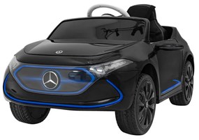 Carro elétrico para Crianças 12V Mercedes Benz AMG EQA Rodas de EVA, Assento de couro Preto