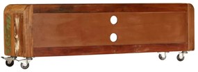 Móvel de TV 120x30x36 cm madeira recuperada maciça