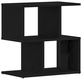 Criado-mudo vidaXL Black Oak 50x30x51,5 cm Madeira de Engenharia