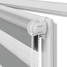 Estore de rolo 80 x 150 cm, linhas de zebra / Cinza
