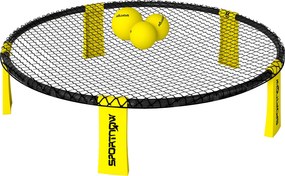 SPORTNOW Conjunto Roundnet com rede de jogo, 3 bolas, bolsa de transporte, bomba Blinngoball Ø92 x 20 cm Amarelo | Aosom Portugal