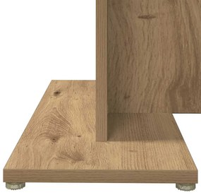 Mesa de jantar 110x60x75cm derivados madeira carvalho artisiano