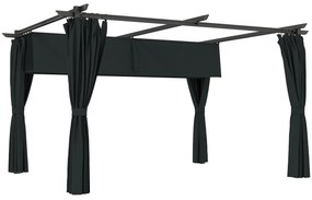 Pérgola Retrátil – Reims – 3,9x3x2,2m – Teto Retrátil Poliéster Anti‑U
