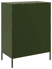 Aparador 68x39x89 cm aço verde-azeitona