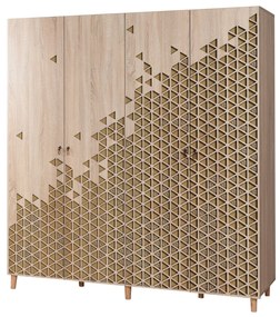 Roupeiro Imaj – Carvalho Sonoma – 180x192x52 cm