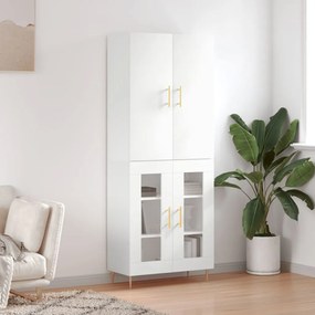 vidaXL Armário alto 69,5x34x180 cm derivados de madeira branco