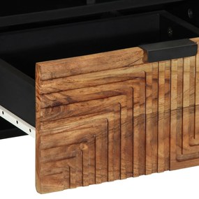 Armário para TV vidaXL 100x33,5x46 cm Madeira Maciça de Acácia