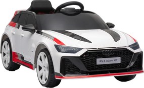 Carro Elétrico para Crianças Audi RS 6 Avant GT 12V com Comando à Distância 2,4 G Motor Duplo Arranque Suave e Suspensão