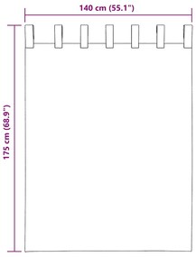 Cortinas de voile com laços 2 pcs roxo 140x175 cm
