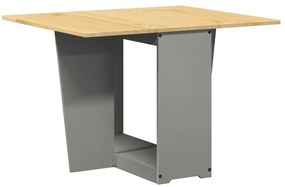 Mesa de jantar dobrável Corona madeira de pinho maciça cinzento