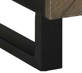 Mesa de centro 100x54x40 cm madeira de mangueira maciça preto