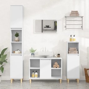 821284 vidaXL Armário de lavatório 80x33x60 cm derivados de madeira branco