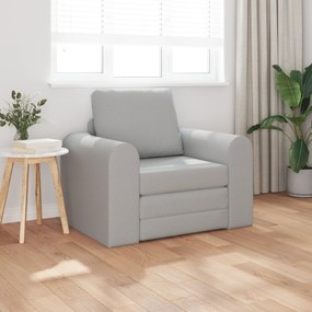 vidaXL Sofá-Cama de Chão 2-em-1 Cinzento Nuvem 98x71x83 cm Tecido