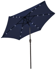 Carrinho de jardim para camping resistente com alça ajustável e porta-copos - Azul marinho