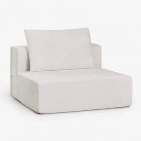 Módulo Central Para Sofá Modular Em Chenille Embalado A Vácuo Norridge Chenille Bege Creme - Sklum