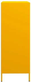 Móvel alto 68x39x101,5 cm aço amarelo mostarda