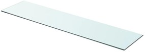 Prateleira de vidro 90x20 cm transparente