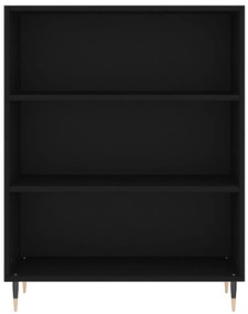 Armário alto 69,5x34x180 cm derivados de madeira preto