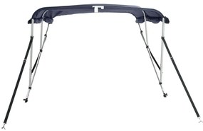 Toldo de 3 arcos Bimini c/ paredes laterais 183x(170-182)x137cm
