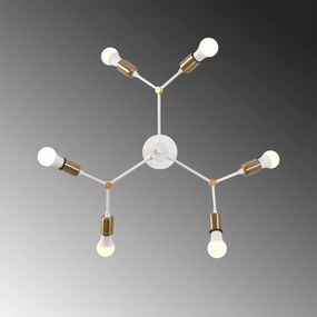 Candeeiro Chandelier Sparrow – Branco – 67 x 67 cm