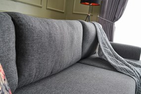 Sofá-Cama de Canto Efsun – Antracite – 300 x 78 x 202 cm