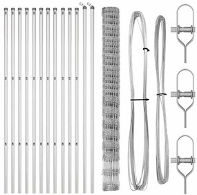 Cerca de Campo 1,6 x 25 m em Aço Galvanizado