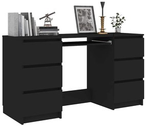Secretária 140x50x77 cm contraplacado preto