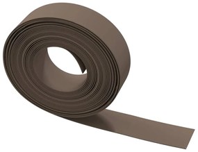 Bordas de jardim 4 pcs 10 m 15 cm polietileno castanho
