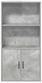 Estante 60x24x120 cm derivados de madeira cinzento cimento