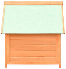 Casota para cão pinho e abeto maciços 72x85x82 cm