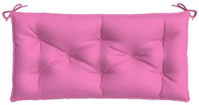 Almofadões p/ banco de jardim 2 pcs 100x50x7 cm tecido rosa